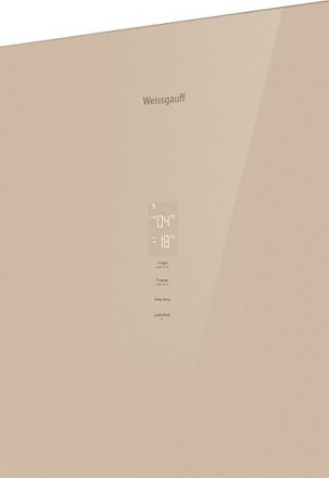 Холодильник WEISSGAUFF WRK 195 D Full NoFrost Beige Glass
