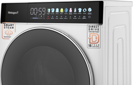 Стиральная машина Weissgauff WM 58411 Direct Drive Inverter Premium Steam Стиральная машина Weissgauff WM 58411 Direct Drive Inverter Premium Steam