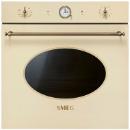 Электрический духовой шкаф Smeg SFP68C1TPO (цвет кремовый, фурнитура латунная)