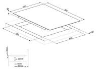 Индукционная варочная панель smeg SI1F7845B