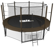 Каркасный батут Unix Line 12 ft inside black/brown Каркасный батут Unix Line 12 ft inside black/brown