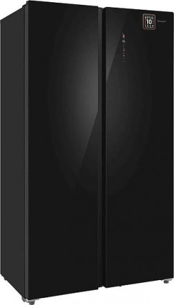 Холодильник WEISSGAUFF WSBS 1036 Inverter NoFrost Premium Black Glass Холодильник WEISSGAUFF WSBS 1036 Inverter NoFrost Premium Black Glass