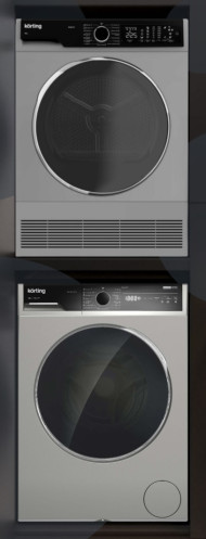 Комплект стиральная и сушильная машина Korting KWM 58LS1297 S + KD 60L97 S
