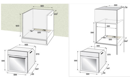 Электрический духовой шкаф Indesit IBFTE 3844 BL черный