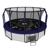 Каркасный батут Unix Line SUPREME GAME 14 ft (blue)