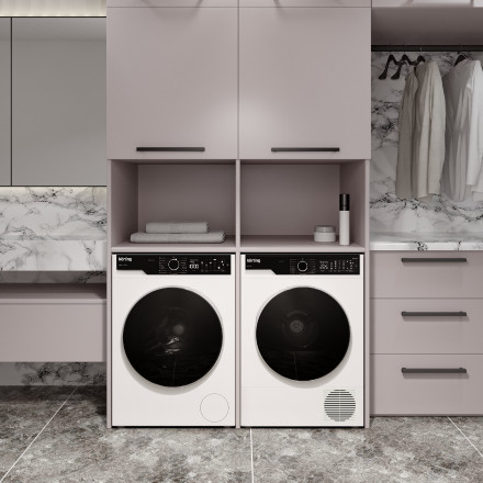 Комплект стиральная и сушильная машина Korting KWM 59ID14107 + KD 60HP109 Комплект стиральная и сушильная машина Korting KWM 59ID14107 + KD 60HP109