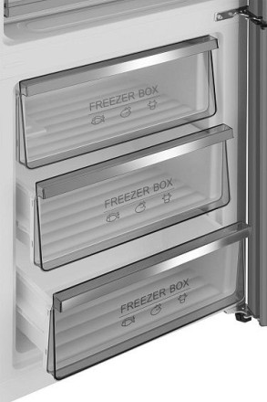 Холодильник WEISSGAUFF WRK 195 D Full NoFrost Dark Grey Glass