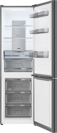 Холодильник WEISSGAUFF WRK 195 D Full NoFrost Dark Grey Glass