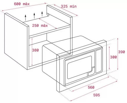 Встраиваемая микроволновая печь Teka ML 8200 BIS white 112060002