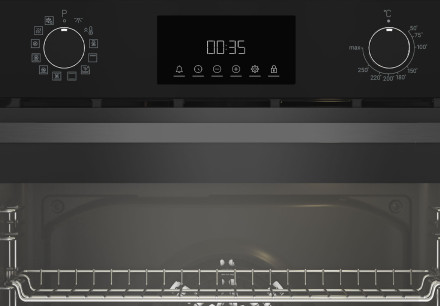 Электрический духовой шкаф Indesit IBFTE 3844 J BL черный Электрический духовой шкаф Indesit IBFTE 3844 J BL черный