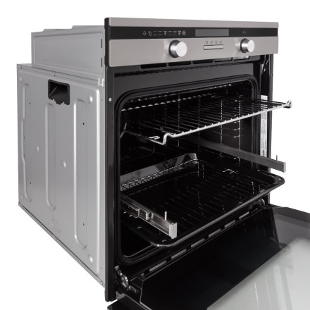 Встраиваемый электрический духовой шкаф Exiteq EXO-403 black/inox