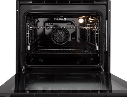 Встраиваемый электрический духовой шкаф Exiteq EXO-403 black/inox