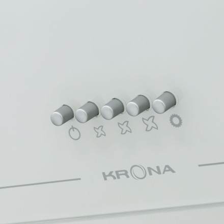 Каминная вытяжка Krona Jina 600 WHITE PB