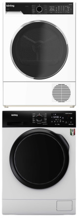 Комплект стиральная и сушильная машина Korting KWM 59ID14107 + KD 69 IHP Комплект стиральная и сушильная машина Korting KWM 59ID14107 + KD 69 IHP