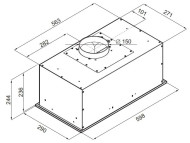 Встраиваемая вытяжка MAUNFELD Crosby Power 60 белый Встраиваемая вытяжка MAUNFELD Crosby Power 60 белый
