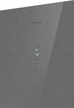 Холодильник WEISSGAUFF WRK 195 D Full NoFrost Inox Glass