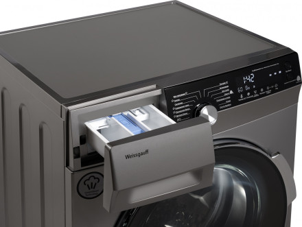 Стиральная машина Weissgauff WM 5649 DC Inverter Steam Silver Стиральная машина Weissgauff WM 5649 DC Inverter Steam Silver