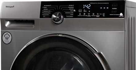 Стиральная машина Weissgauff WM 5649 DC Inverter Steam Silver Стиральная машина Weissgauff WM 5649 DC Inverter Steam Silver