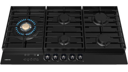 Газовая варочная панель Hiberg VM 9155 B Газовая варочная панель Hiberg VM 9155 B