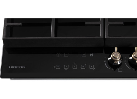 Газовая варочная панель Hiberg VM 9155 B Газовая варочная панель Hiberg VM 9155 B