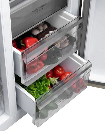Холодильник WEISSGAUFF WSBS 1036 Inverter NoFrost Premium Сhampagne Glass