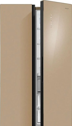 Холодильник WEISSGAUFF WSBS 1036 Inverter NoFrost Premium Сhampagne Glass