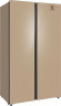 Холодильник WEISSGAUFF WSBS 1036 Inverter NoFrost Premium Сhampagne Glass