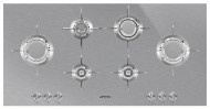 Газовая варочная панель smeg PXL6106 Газовая варочная панель smeg PXL6106