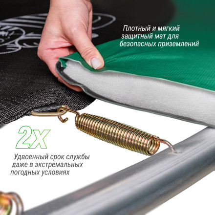 Каркасный батут Unix Line SUPREME GAME 8 ft (blue) Каркасный батут Unix Line SUPREME GAME 8 ft (blue)