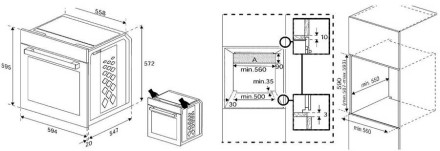 Встраиваемый электрический духовой шкаф Indesit IFE3644BL