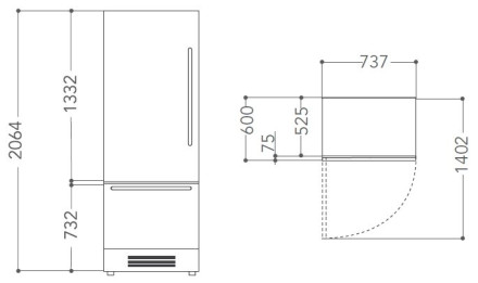 Встраиваемый холодильник KitchenAid KCVCX 20900L
