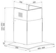 Каминная вытяжка Korting KHC 6678 GX Каминная вытяжка Korting KHC 6678 GX