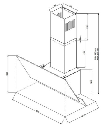 Каминная вытяжка Zigmund Shtain K 145.6 B