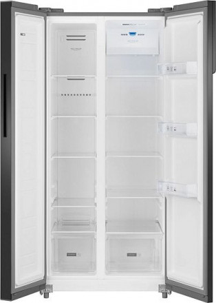 Холодильник WEISSGAUFF WSBS 500 Inverter NoFrost Beige Glass Холодильник WEISSGAUFF WSBS 500 Inverter NoFrost Beige Glass