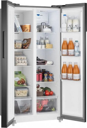 Холодильник WEISSGAUFF WSBS 500 Inverter NoFrost Beige Glass Холодильник WEISSGAUFF WSBS 500 Inverter NoFrost Beige Glass
