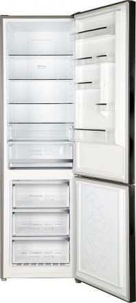Холодильник WEISSGAUFF WRK 2000 D Full NoFrost Inverter Black Glass