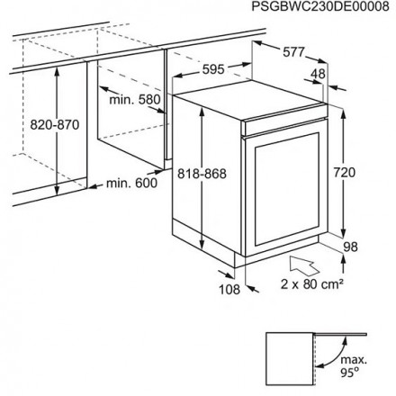 Винный шкаф AEG AWUD040B8B Винный шкаф AEG AWUD040B8B