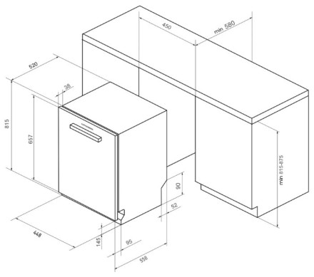 Посудомоечная машина Kuppersberg GS 4533 Посудомоечная машина Kuppersberg GS 4533