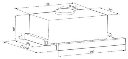 Встраиваемая вытяжка GRAUDE DHF 60.0 EL Встраиваемая вытяжка GRAUDE DHF 60.0 EL