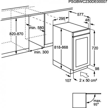 Винный шкаф AEG AWUS018B7B Винный шкаф AEG AWUS018B7B