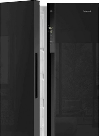 Холодильник WEISSGAUFF WSBS 500 Inverter NoFrost Black Glass Холодильник WEISSGAUFF WSBS 500 Inverter NoFrost Black Glass