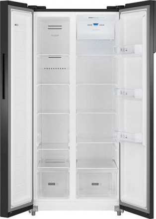 Холодильник WEISSGAUFF WSBS 500 Inverter NoFrost Black Glass Холодильник WEISSGAUFF WSBS 500 Inverter NoFrost Black Glass
