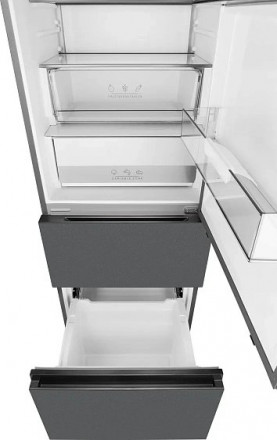 Холодильник WEISSGAUFF WFD 450 Total NoFrost Inverter Dark Grey Built-in Холодильник WEISSGAUFF WFD 450 Total NoFrost Inverter Dark Grey Built-in