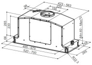 Встраиваемая вытяжка Faber IN-LIGHT EV8P X A52