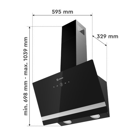 Вытяжка Libhof LV-4060 black-silver