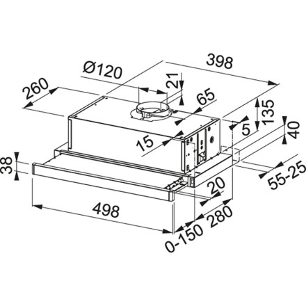 Встраиваемая вытяжка Franke FTC 532L WH белый металл (315.0547.795)