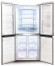 Холодильник Side by Side Ginzzu NFI-4414 White glass