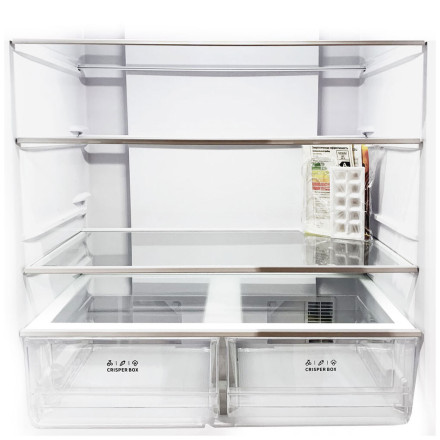 Холодильник Side by Side Ginzzu NFI-4414 White glass