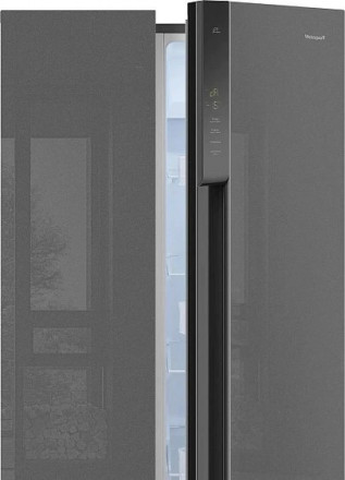Холодильник WEISSGAUFF WSBS 500 Inverter NoFrost Bru Steel Glass