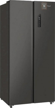 Холодильник WEISSGAUFF WSBS 500 Inverter NoFrost Dark Grey